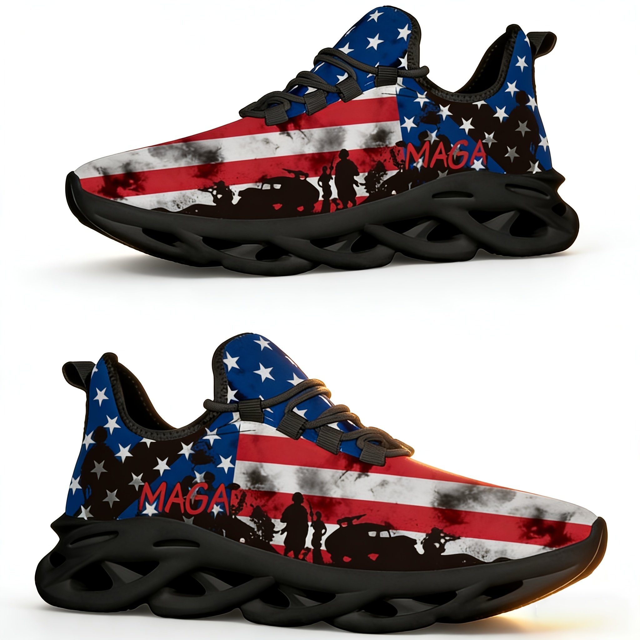 2026   new printed lightweight shock absorbing wear resistant breathable mens sneakers with soft sole and mesh upper