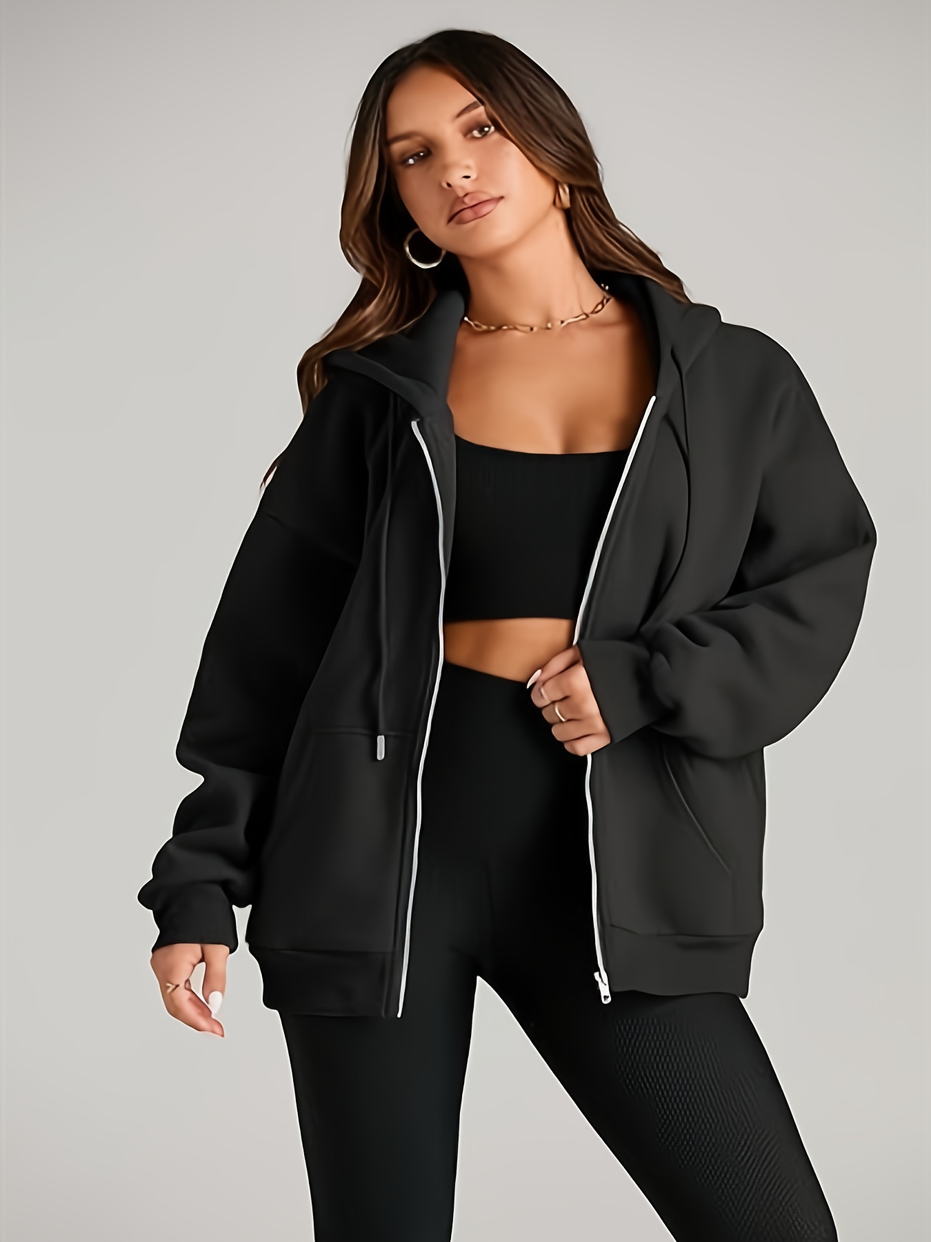 zip up hoodie sold on Temu United States