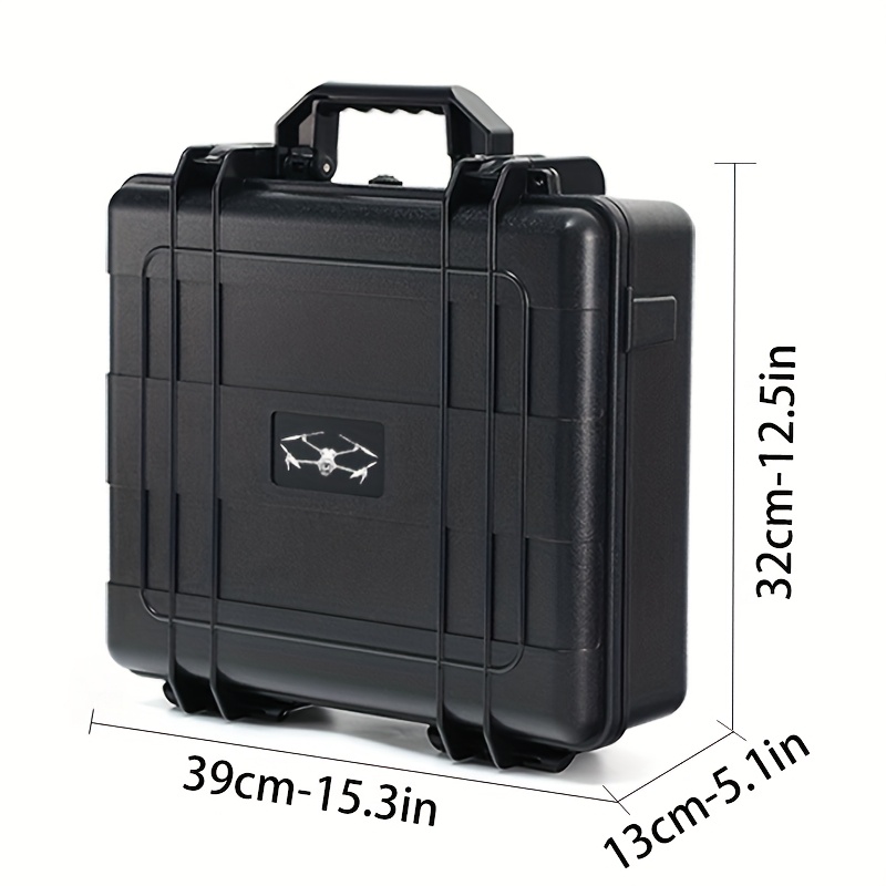 dji   4   storage case scratch resistant durable pvc   protective box with multi functional organizer ergonomic handle secure closure for 3 camera   black   storage case   scratchresistant material Product details 1