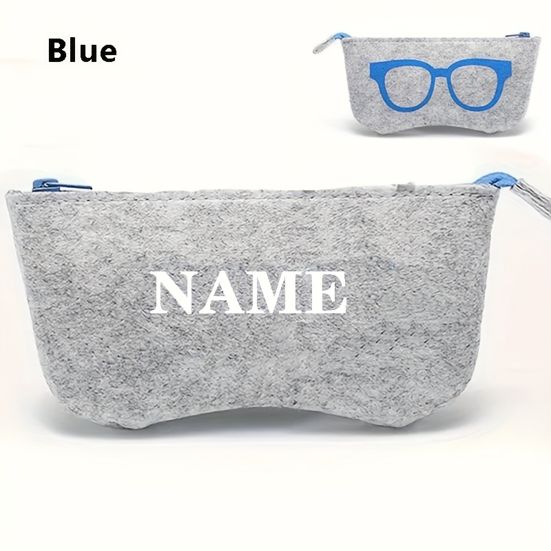 TEMU Custodia per occhiali personalizzabile - Design con occhio e personalizzato, custodia portatile e resistente con chiusura a cerniera per ,