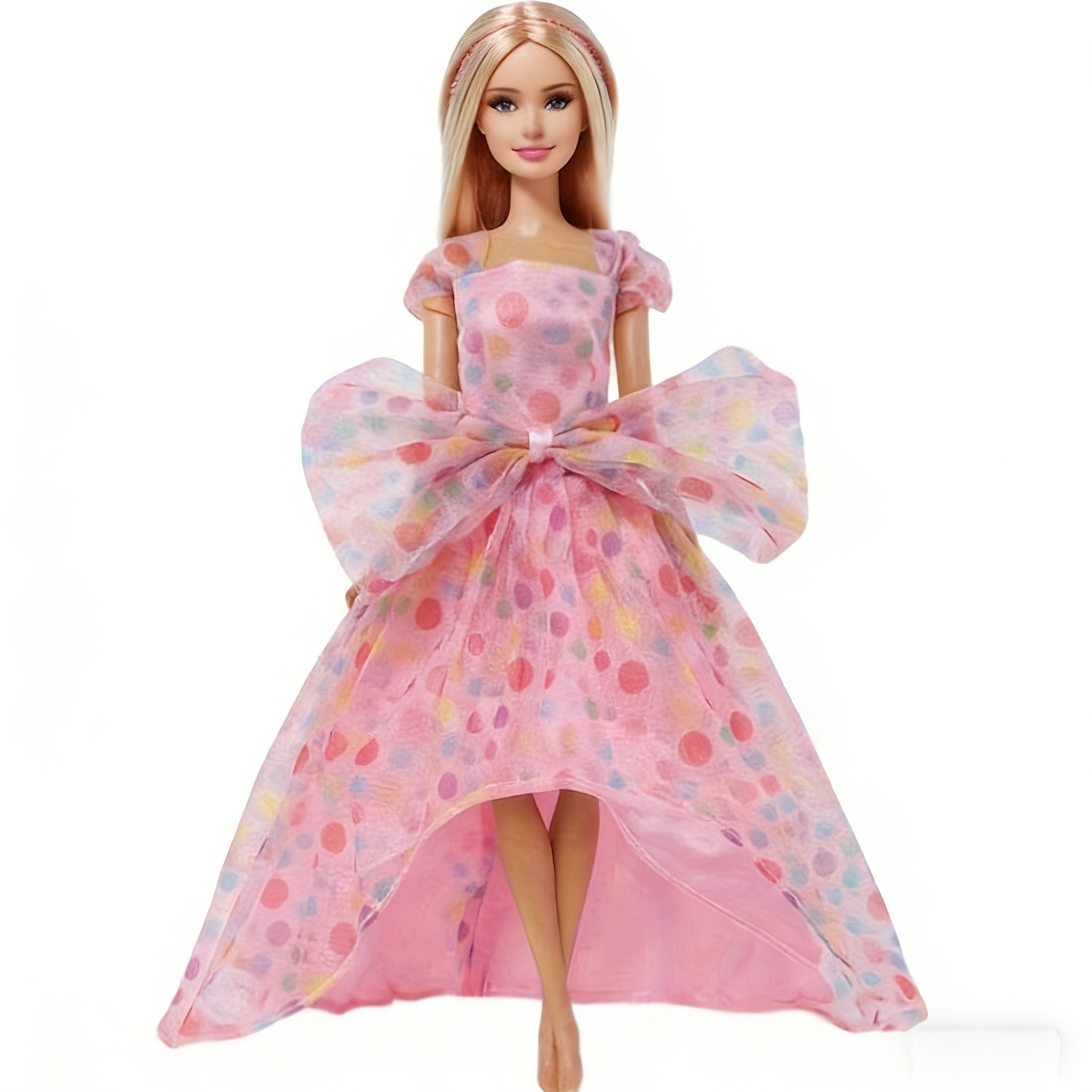 Image of 10pcs Doll Outfit Set- 5 Gorgeous Princess Wedding Dresses(floral Print Tulle), 5 Pairs Of Party Shoes| For Girls' Dolls()"| Perfect Christmas Party Gift"