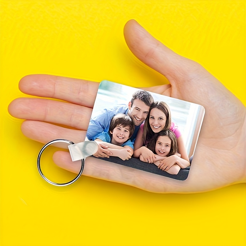 TEMU 1pc Custom Photo Acrylic Keychain Gift, Custom Photo Acrylic Car Keychain, With Personalized Keepsake Gift, Pocket Keychain, Birthday Gift,