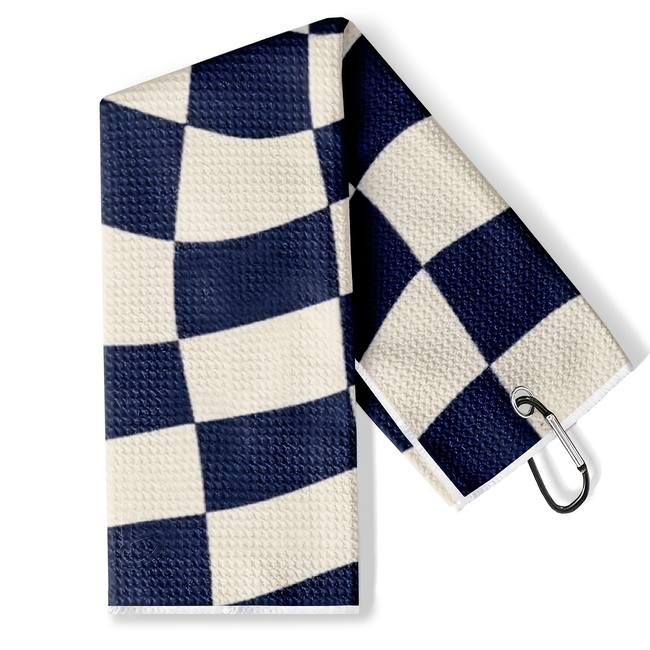 TEMU 1 Golf Towel, Pattern, Soft And Durable Microfiber, Super Absorbent And Quick-drying, Easy To Clean Quickly, Machine Washable, Golf Bags, A Gift