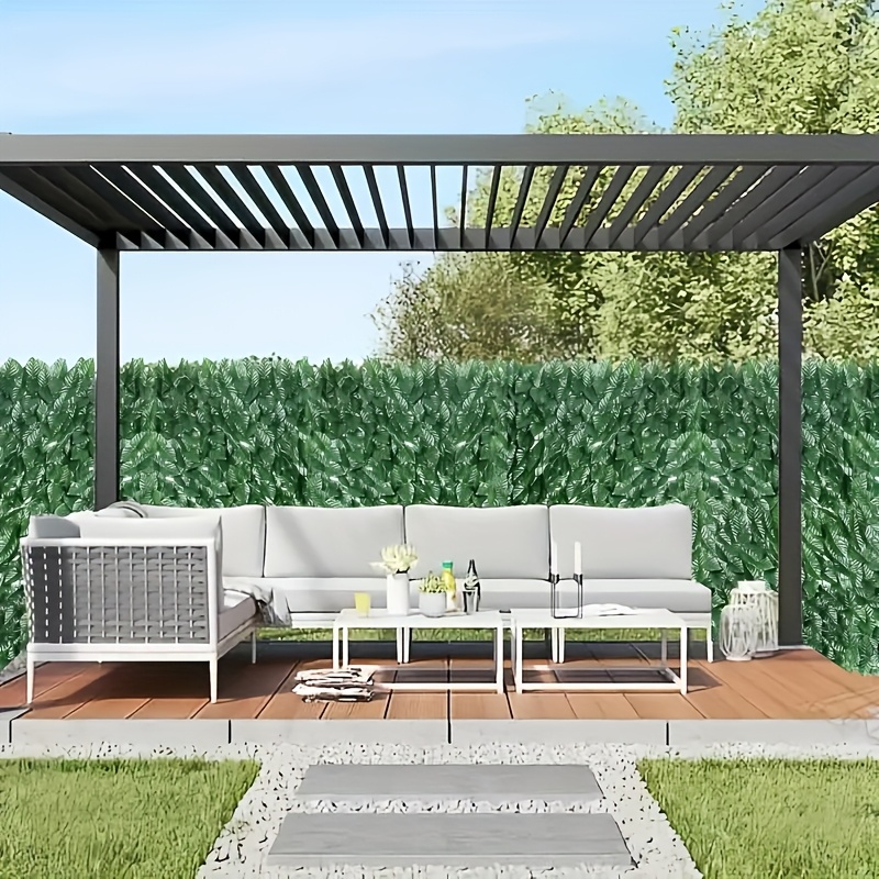 6 Rolls Total Length 236.2 Inches x 19.7 Inches, UV Durable Expandable Outdoor Artificial Vine Privacy Fence Panel - Durable Plastic Green Plant Barrier, Easy to Hang, Suitable for Outdoor/Indoor Use, Perfect for Patio, Garden, Balcony, Backyard, Natural Look, Ideal for Thanksgiving and More, Garden Privacy Solution | Natural Appearance | Easy Hanging Design, Outdoor Decoration