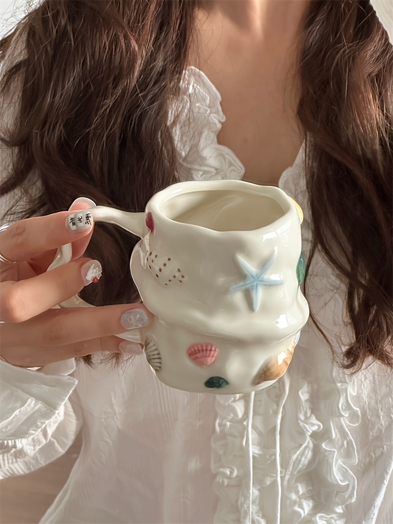 instagram ocean themed ceramic mug coffee afternoon tea - Temu United  Kingdom