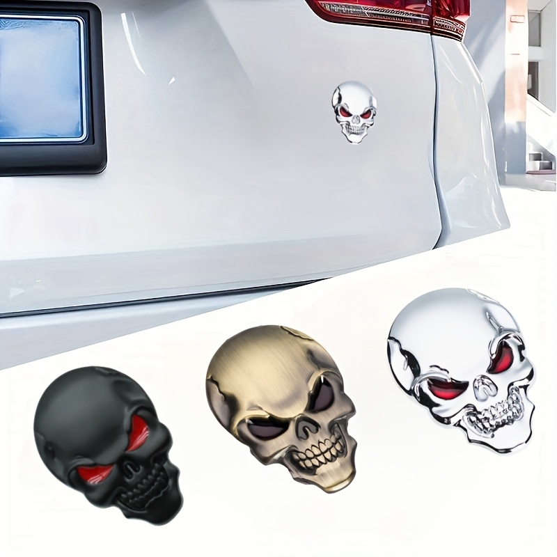 

2pcs Pirate 3d Metal Car Emblems - Fit Exterior Decals For Vehicles