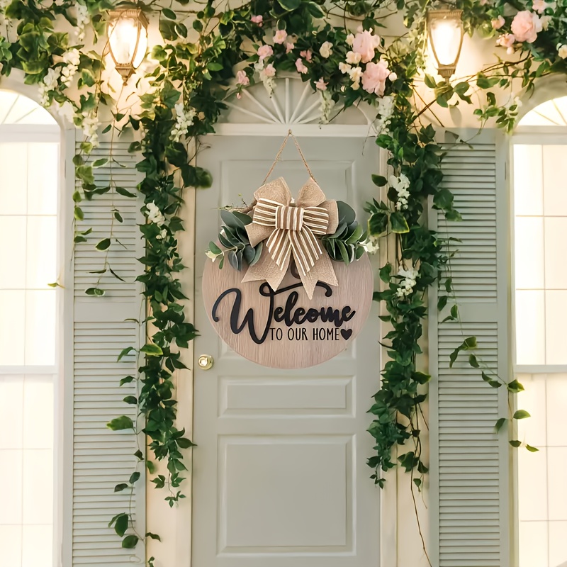 Seasonal Welcome Sign Front Door Decor Door Decor
