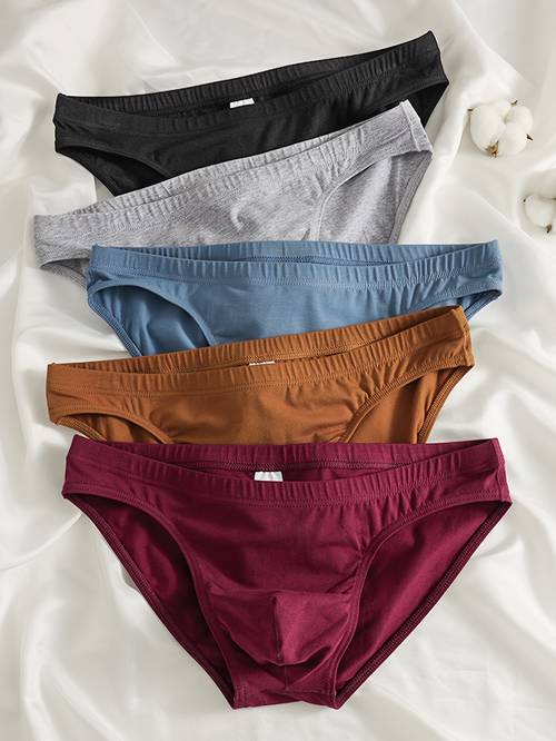5pcs mens underwear cotton briefs breathable comfortable mens underwear