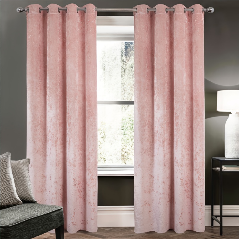 TEMU 1pc Packed - Rideaux occultants en tissu épais de velours , d'ombrage supérieur à 85%, taille 140X260CM, couleurs variées, verticaux et