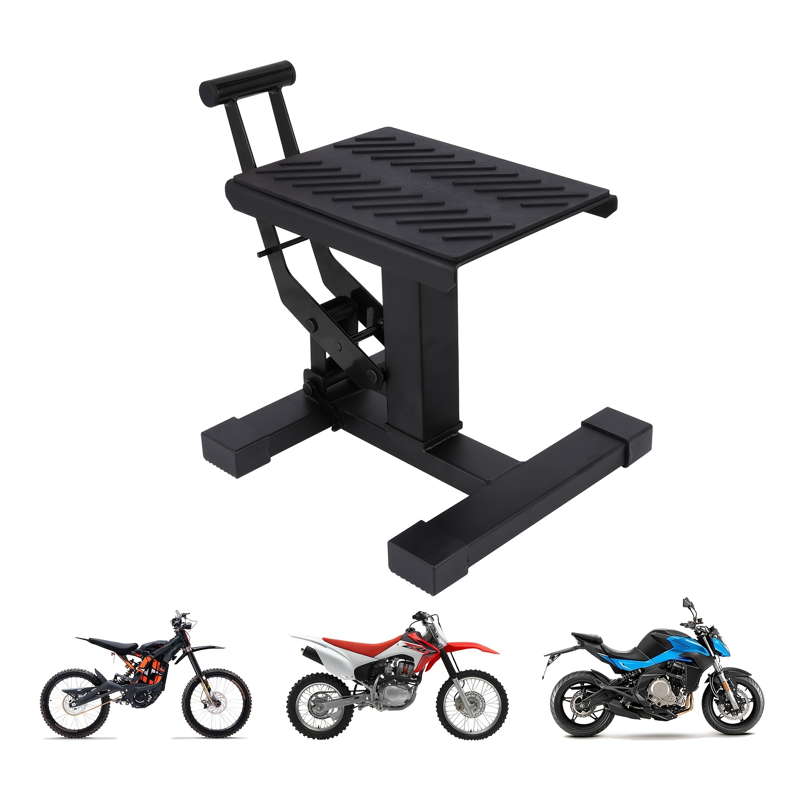 330lbs motorcycle repair lift stand for dirt bikes street bikes racing       scooters and enduro