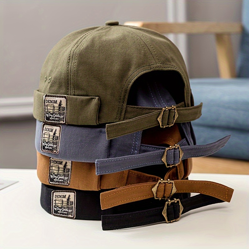 

Vintage Denim Baseball Cap: Men's Snapback Hat With Adjustable Strap And Cotton Construction