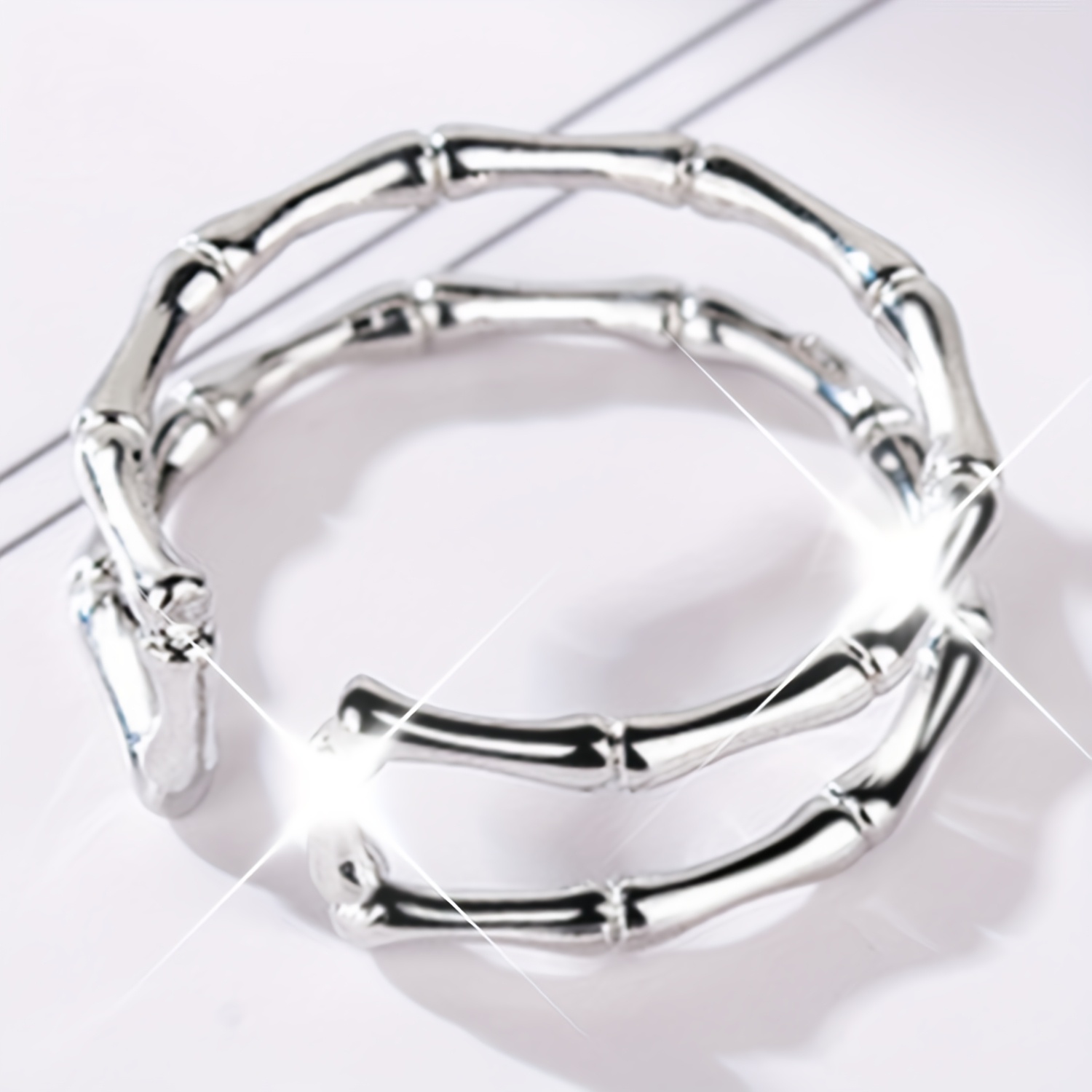 925 Silvery Plated Ring, Exquisite Fashionable Design