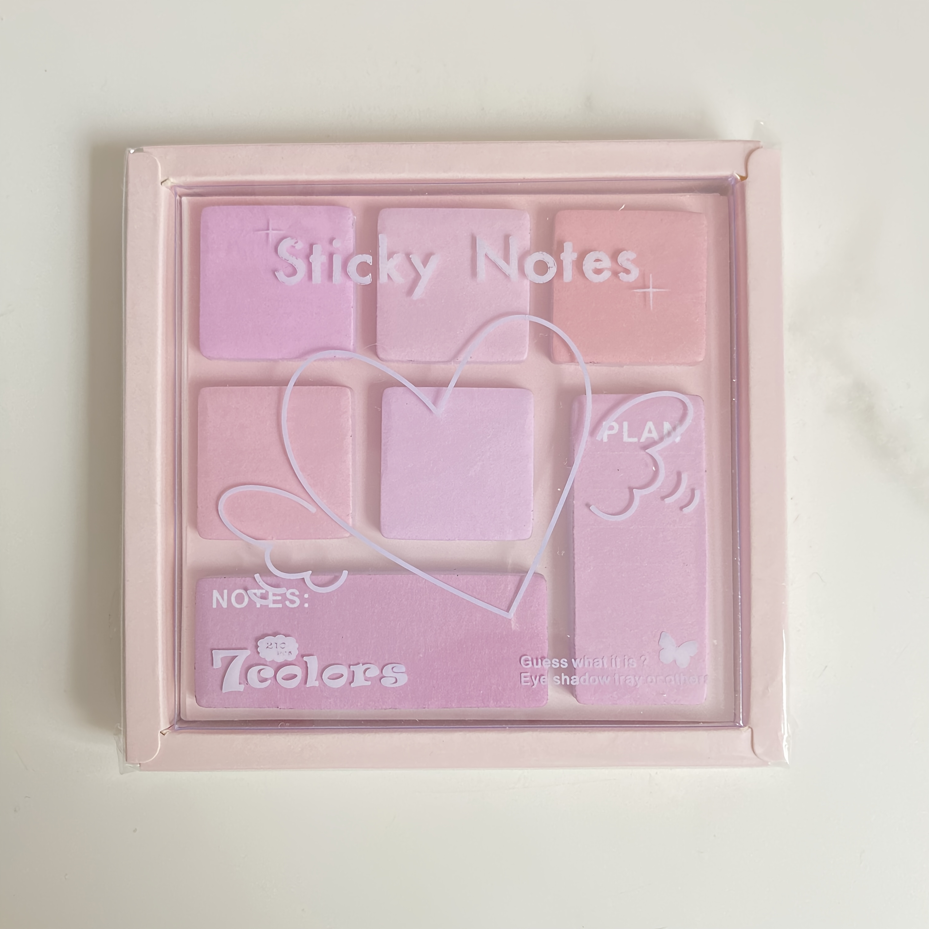 TEMU 210 Sheets Gradient Color Sticky Notes, Creative Eyeshadow Box Sticky Notes, Macaron Color Palette, Salt-style Multi-functional Sticky Notes,