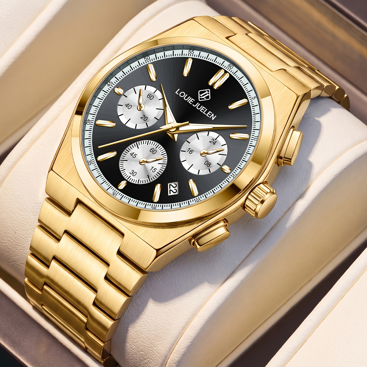 Image of Juelen High-end Lightweight Mechanical Watch Men's Comfortable Steel Strap Business Elegant Formal Wear Matching