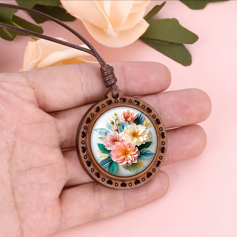 Bohemian Chinese Style Wood Necklace