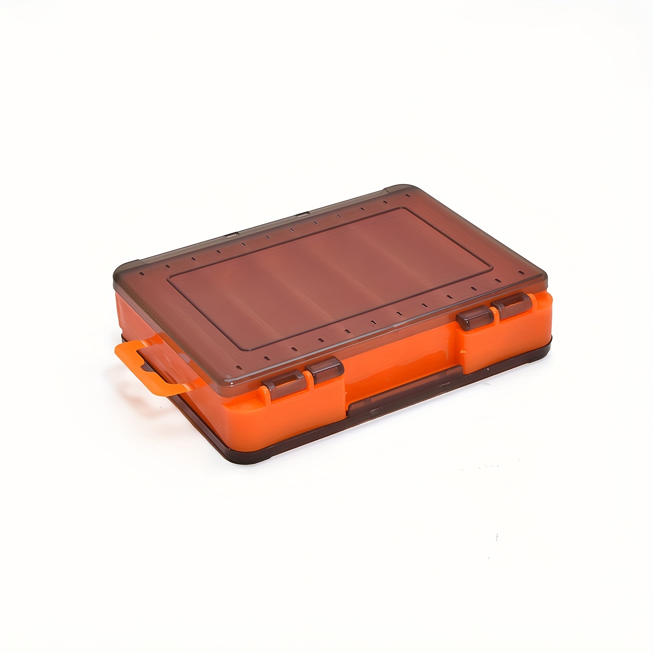 TEMU Double-sided Tackle Box 12-grid Lure Bait Hook Wooden Shrimp Storage Box Fishing Additions Tool Storage Box Carp Shaker Fishing Supplies
