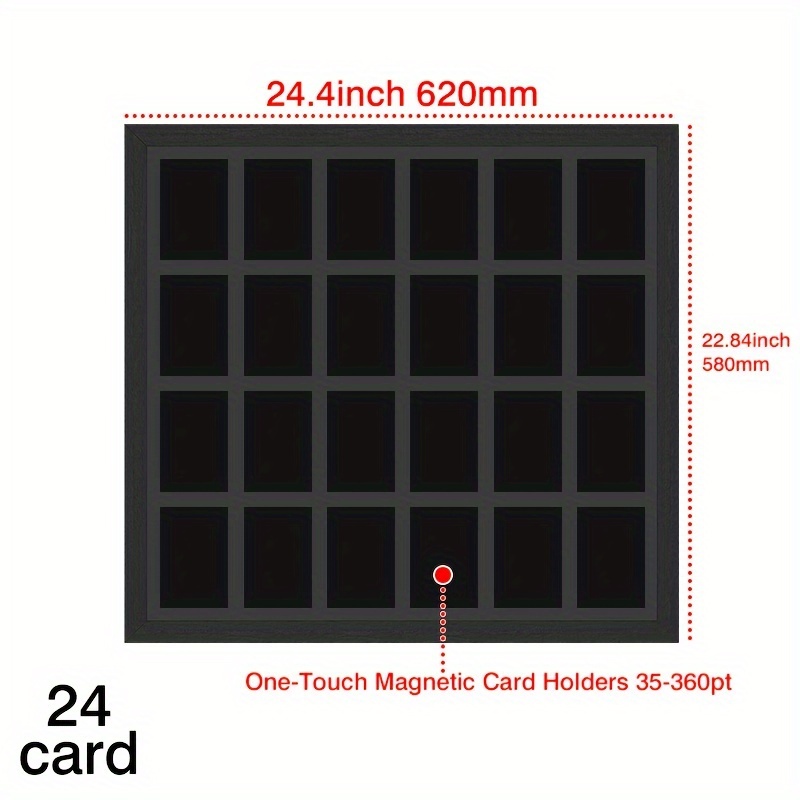  15 Pieces Magnetic Card Holder Cases Acrylic Card Holder 35 PT  Clear Trading Cards Protectors for Sports Cards Baseball Football Hockey  Cards Game Card Storage and Display : Toys & Games
