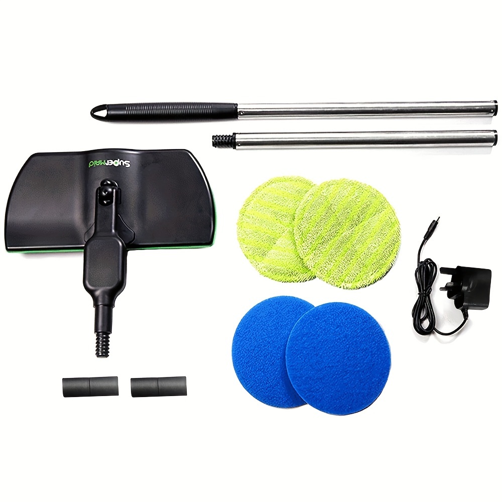 electric rechargeable cordless floor cleaner scrubber sweeper polisher mop set details 7