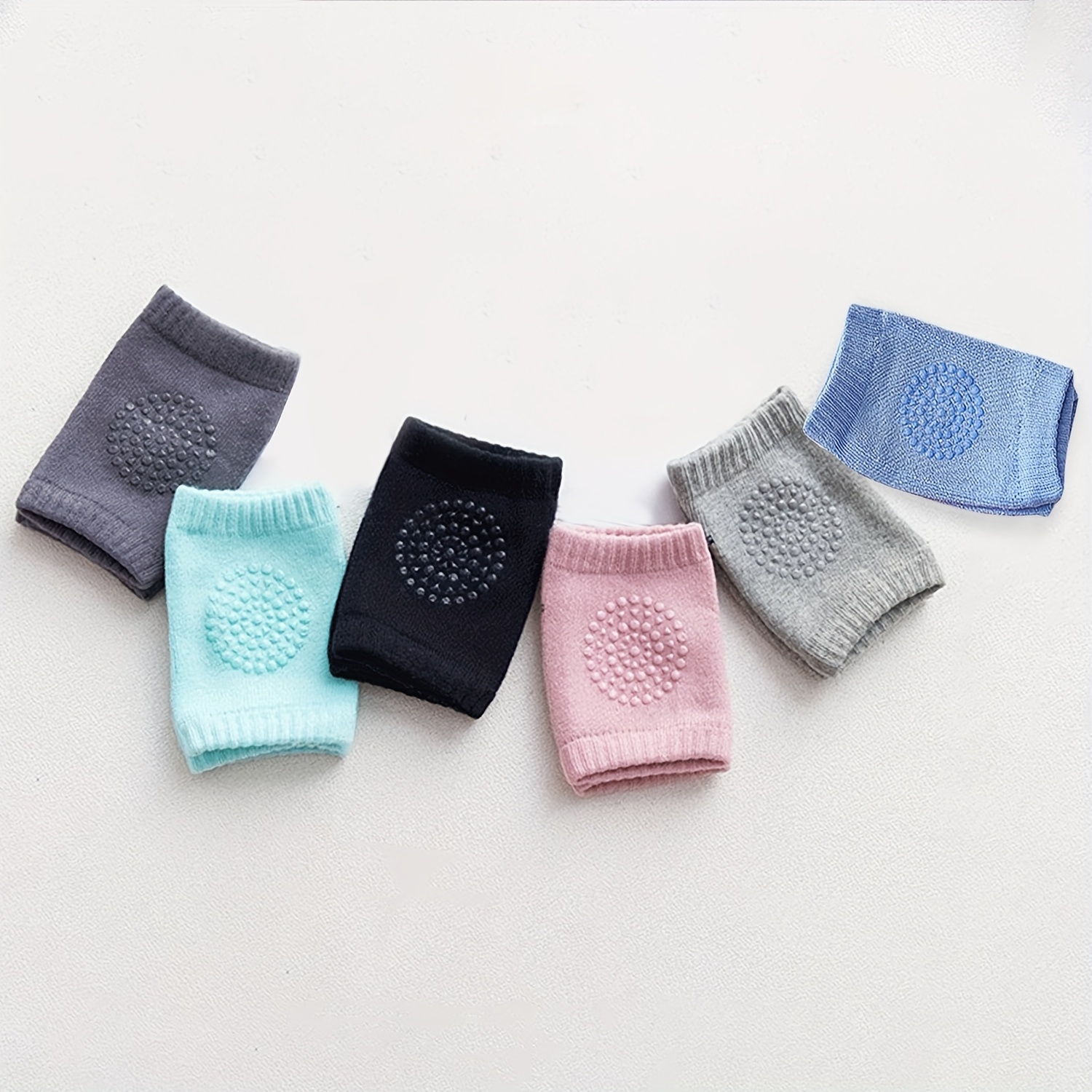 6 Pairs Baby Crawling Knee Pads Non-slip Warm With Knee Pads - Elastic Toddler Knee For, Crawling, Playtime, - Wear,…: retailer-supplied image