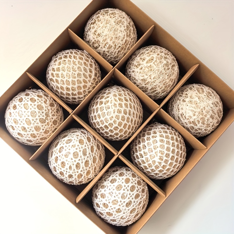 TEMU 6cm/16pcs, 8cm/9pcs Premium Christmas Decorative Balls â Perfect For Christmas, Parties, Weddings, Engagements, Valentine's Day, Thanksgiving,