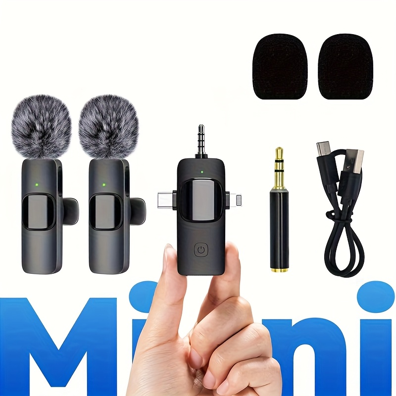 Produktbild von BZXZB Kabelloses Mikrofon Für IPhone, Android-Handy, Kamera, Laptop