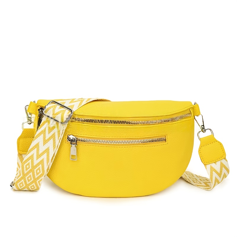 Bohemian Style Fashion Women's Crossbody Bag, Vintage Shoulder Bag, Multi-pocket Shoulder Bag - Dumpling Bag, Detachable/adjustable Strap, //red/yellow, Suitable For Casual , Gift