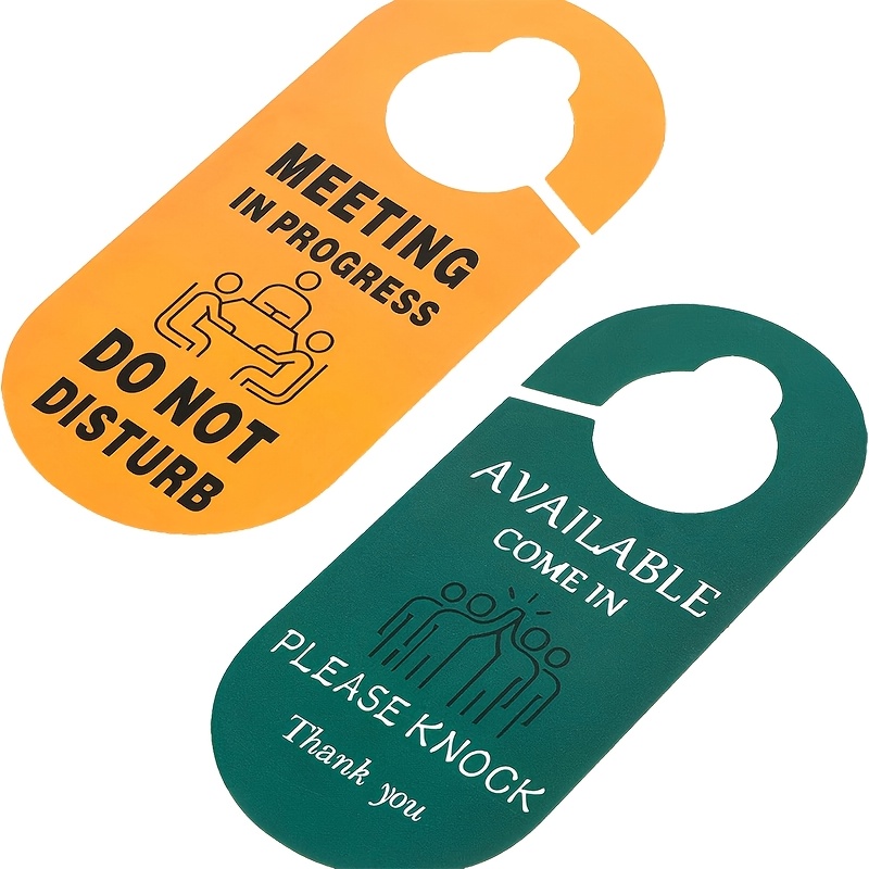 meeting in progress doorplate office door indicator meeting logo 1pc double sided meeting in progress and   are very suitable for office home   online classroom
