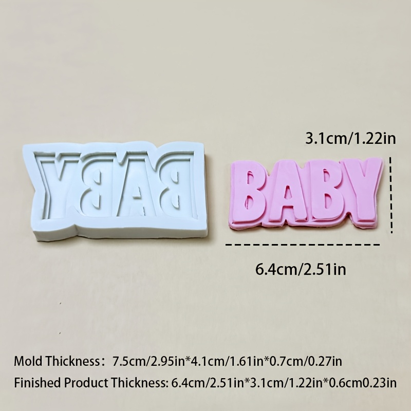 TEMU Baby In Silicone Mold, Suitable For Making Tools With Materials Such As Plaster, Clay, Candles, Epoxy Resin, Etc. Reusable And Easy To Clean