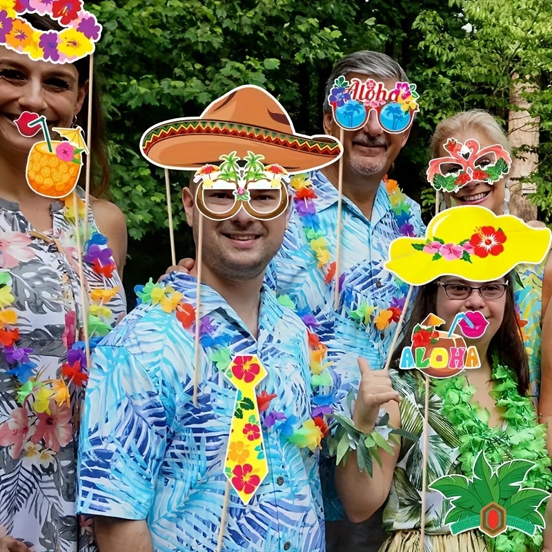 30pcs party photo booth props tropical beach Temu
