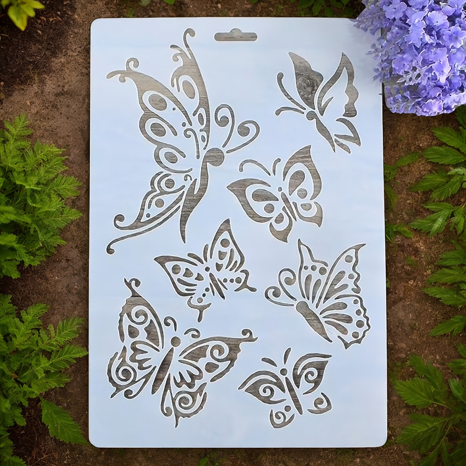 

1pc 10*7 Inches Butterfly Painting Template, Used To Draw Flying Butterflies.