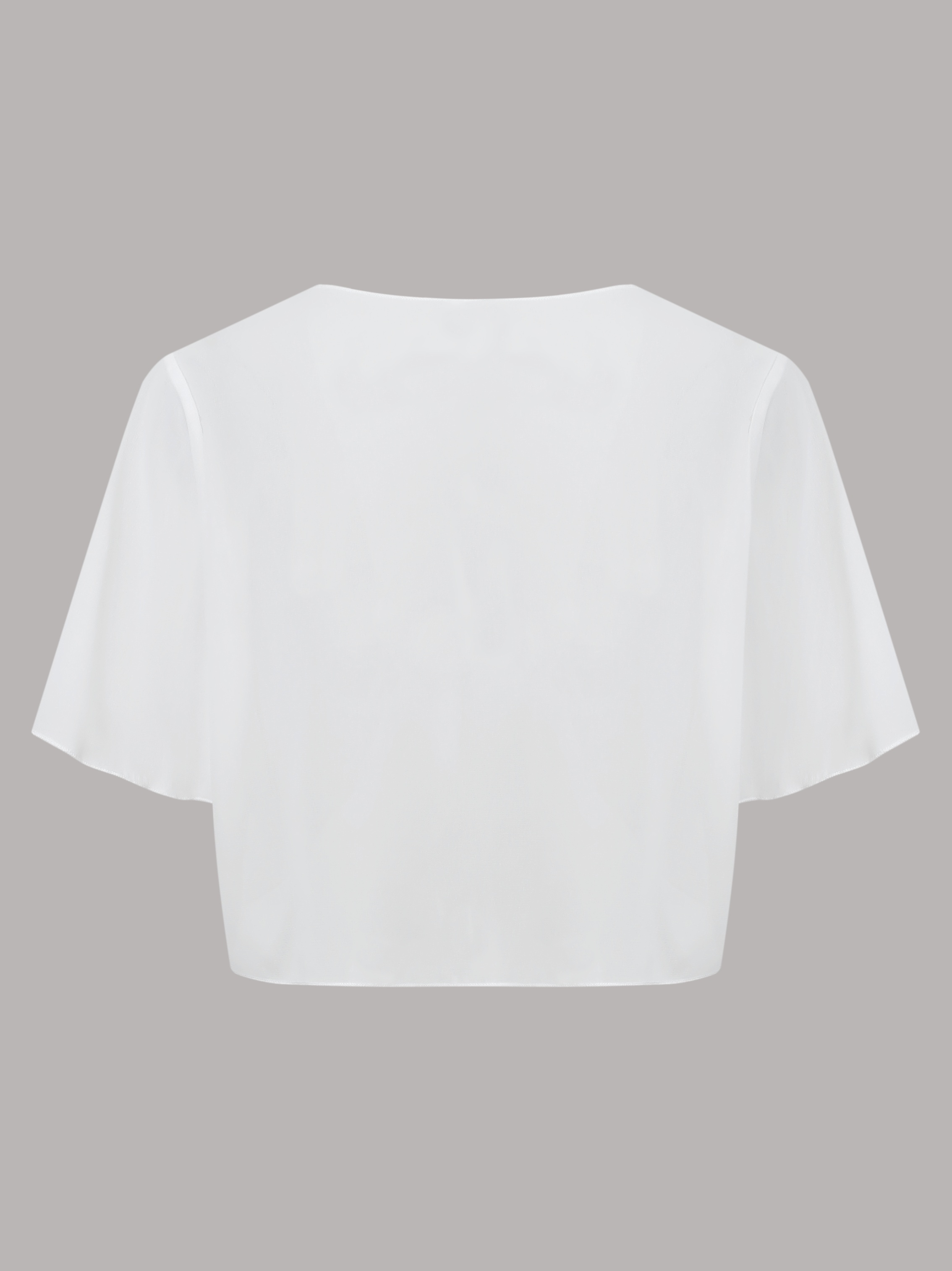 Elegant White Chiffon Shawl Cardigan for Women | Open Front, Short Sleeve | Semi-Sheer Polyester Top | Lightweight & Breathable | Perfect for Spring/Summer Layering | Versatile Fashion Accessory, Summer Layering Piece | Modern Minimalist | Sleek Fabric, Lightweight Cardigan