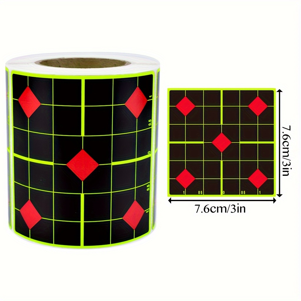 Image of 200pcs 3" Red Diamond Splatter Stickers For Shooting & Archery - Ideal For Range, Hunting & Fishing Practice