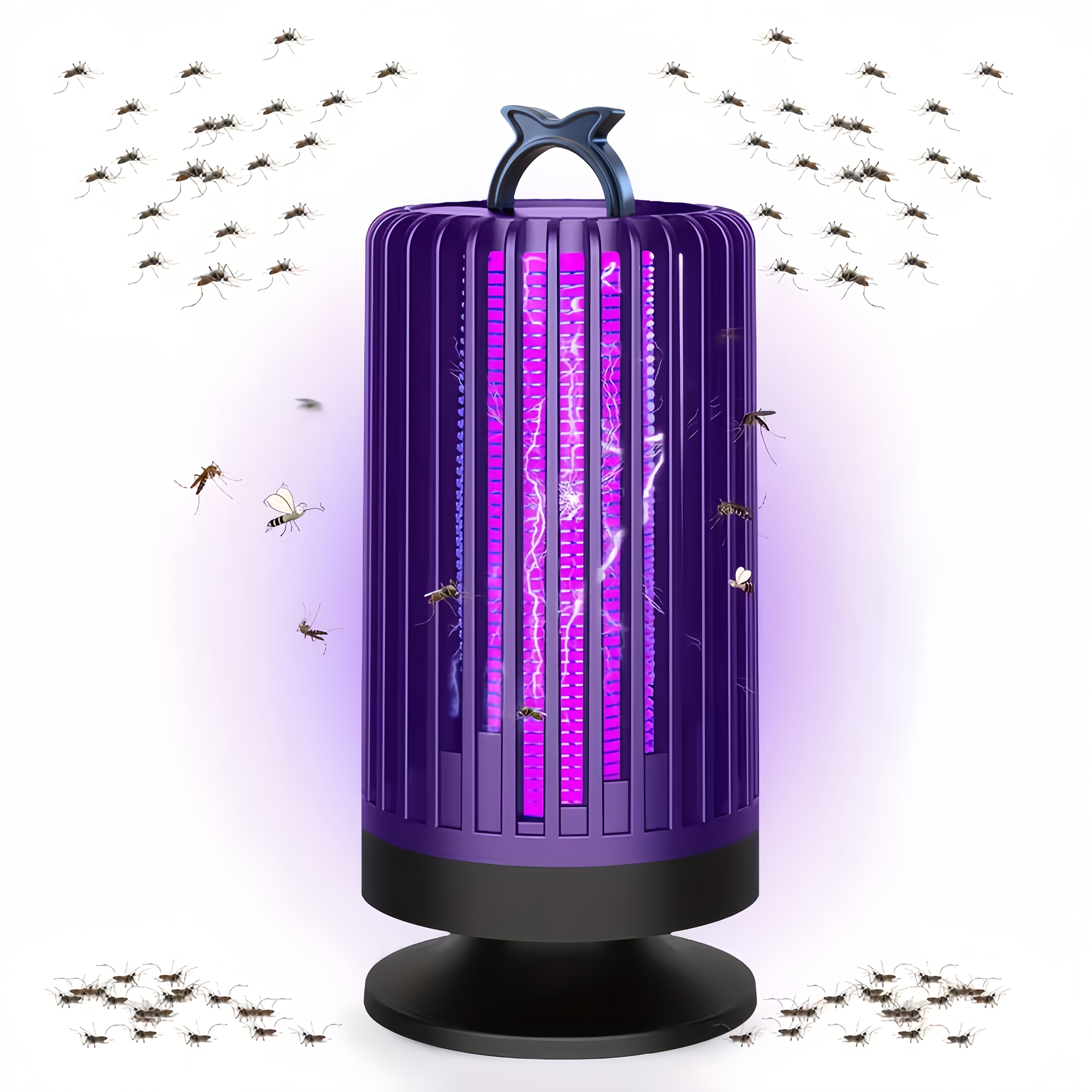 2pcs 1  size and   purple light electric mosquito trap no radiation usb plug   no battery hanging and desktop use silent operation outdoor insect repeller home mosquito trap electric mosquito trap electric mosqu