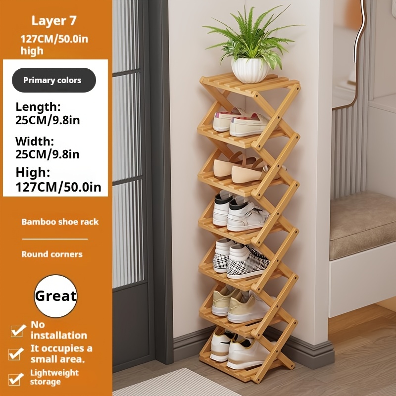 bamboo shoe best shoe rack for small space