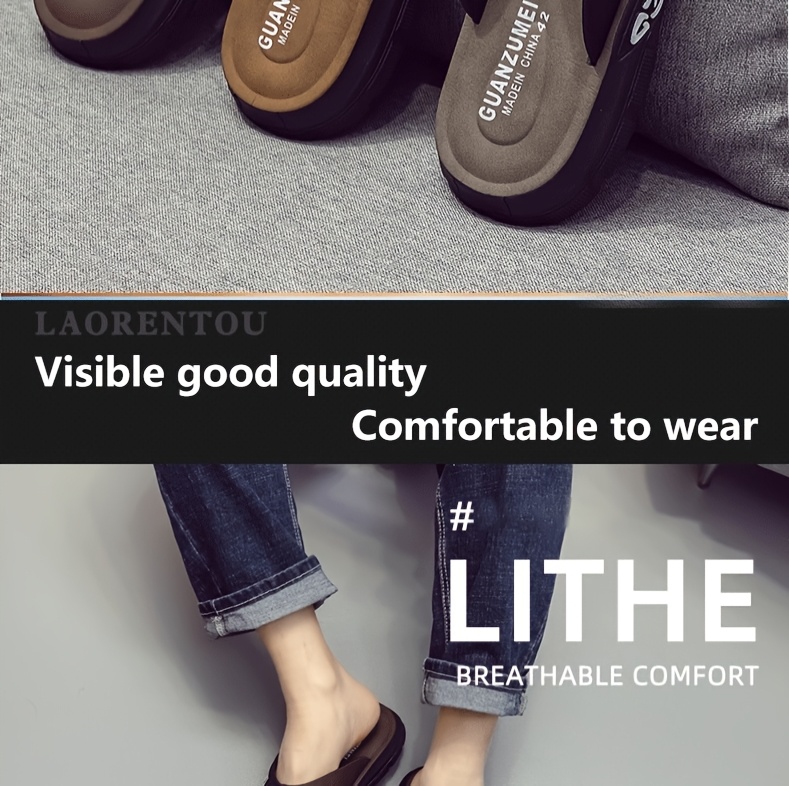 mens high end flip flops for summer designed for casual wear featuring odor slip and a soft sole for feel Product details 1