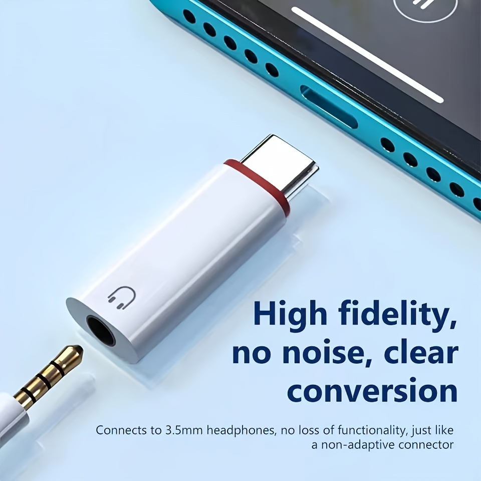 

Usb C Earphone Adapter 3.5mm Male To Type C Female Headset Aux Audio Cable Converter For Huawei Ect With Dac Chip Support Calling Aux Connecter Jack Compute