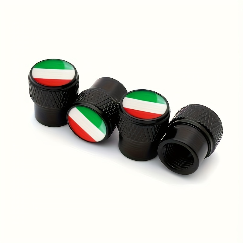 

4-piece Premium Metal Tire Valve Caps - Fit For Cars, Trucks & Motorcycles - Stylish Wheel Accessories