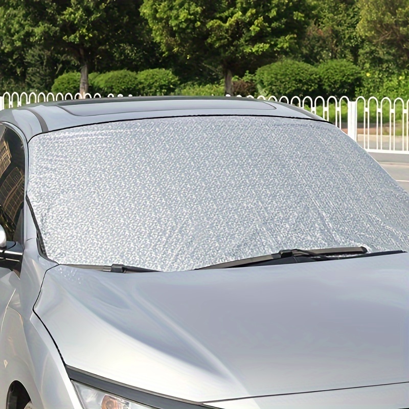 

1pc Universal Car Front Windshield Cover, Car Awning Protector Cover, Winter Summer Windshield Cover