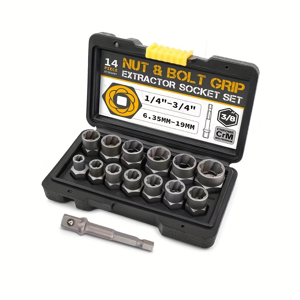 

14- - & Bolt Set , Kit For Adapters, Steel, No , No Battery