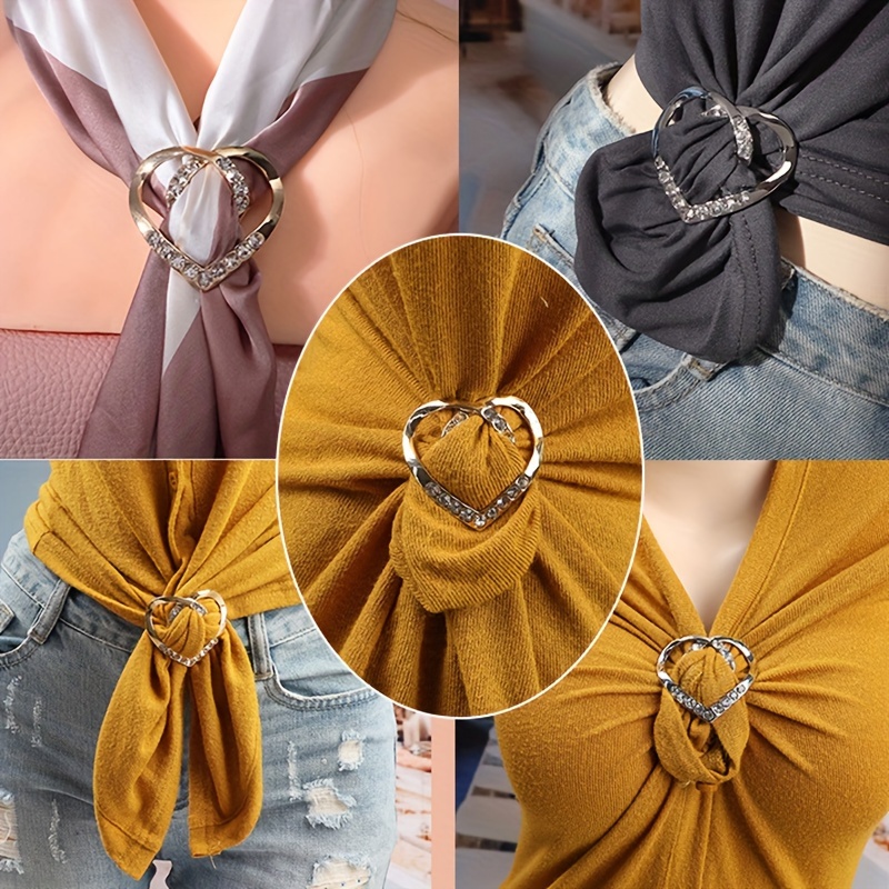 10 Anneaux Bretelle Femme - Boucle Métallique Pour T-shirt, Foulard, Ceinture - Design Rétro Années 80-90