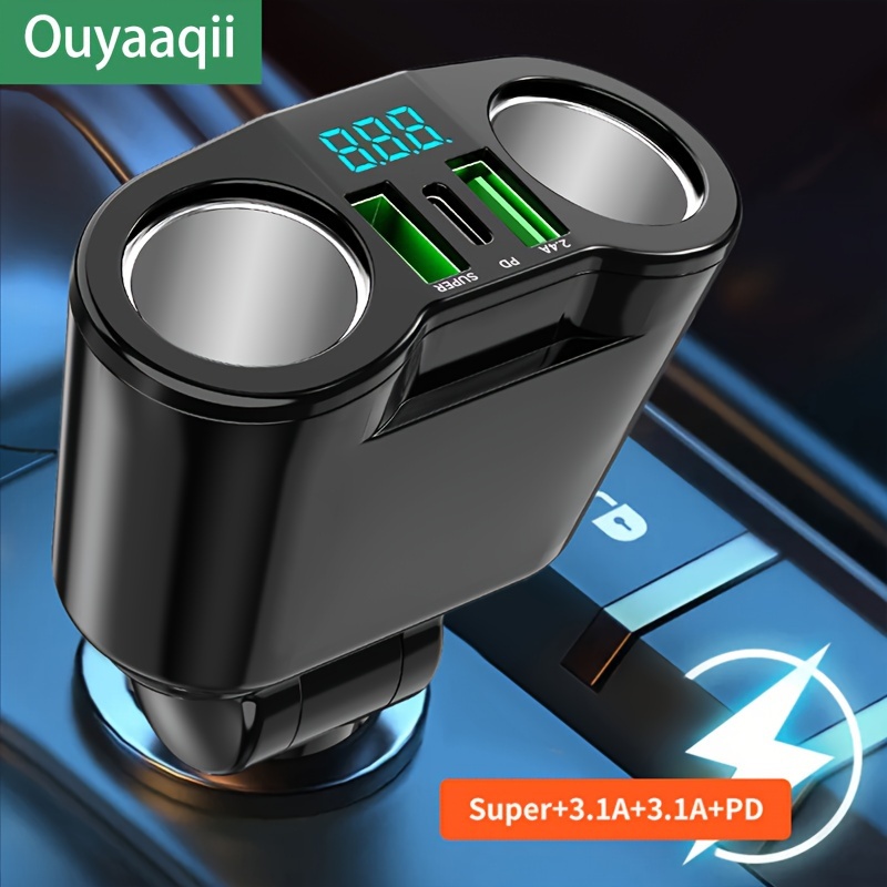 25w 2 Ports Usb Pd Quick Car Charger Qc3 0 Car Fast Power Charger Usb  Splitter For Car Truck Boat, Find Great Deals Now