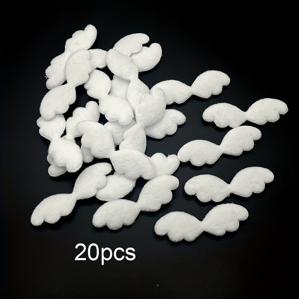 20pcs Of Wing Sponge Fabric Patches Suitable For Women's Clothing, Bags, Hair Clips, And Decoration Patches