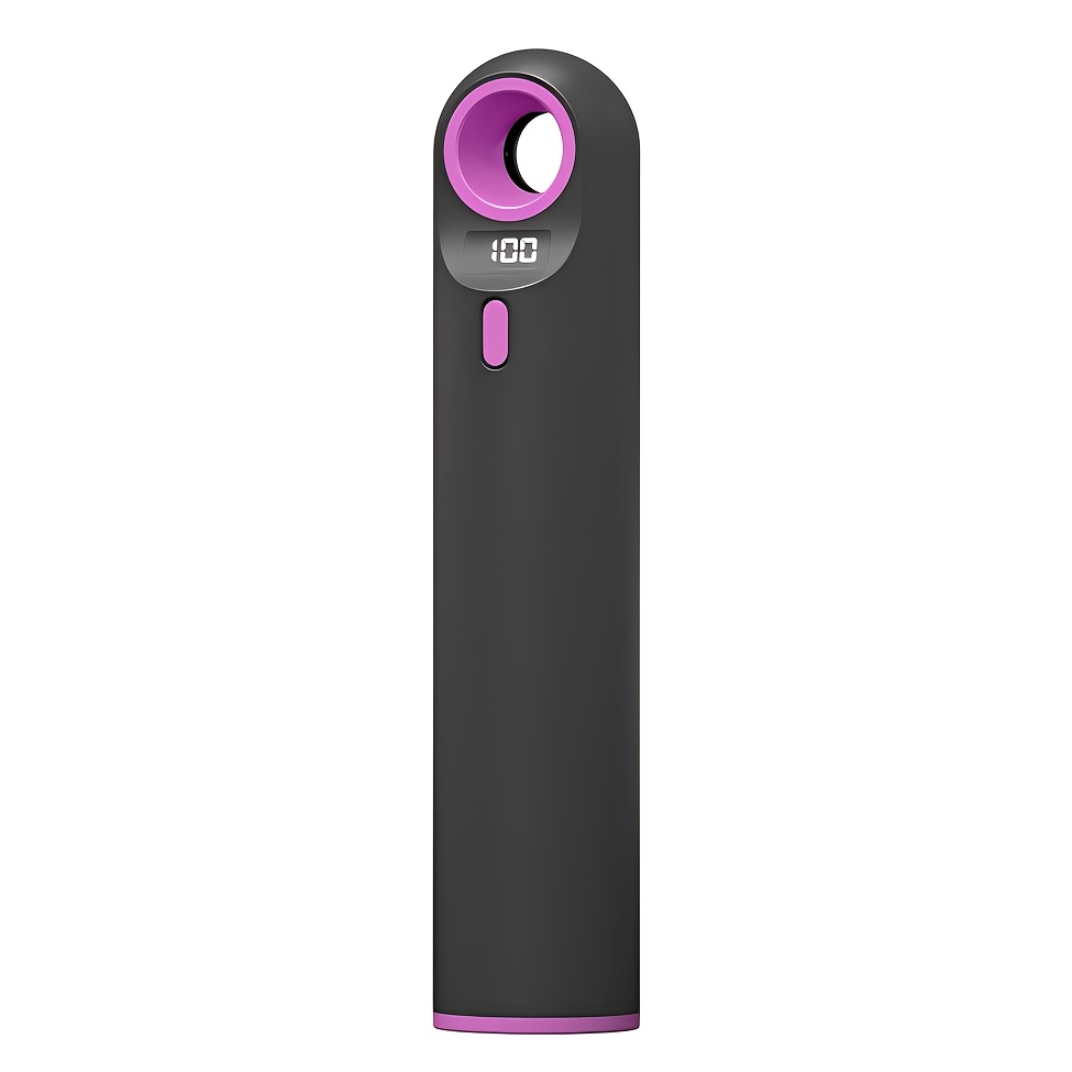 TEMU Latest Portable Fan, Bladeless Handheld Fan 38000rpm, 2500mah Usb Rechargeable Portable Fan, 5 Speeds, Safe Anti-hair- & Nail-friendly, Stylish