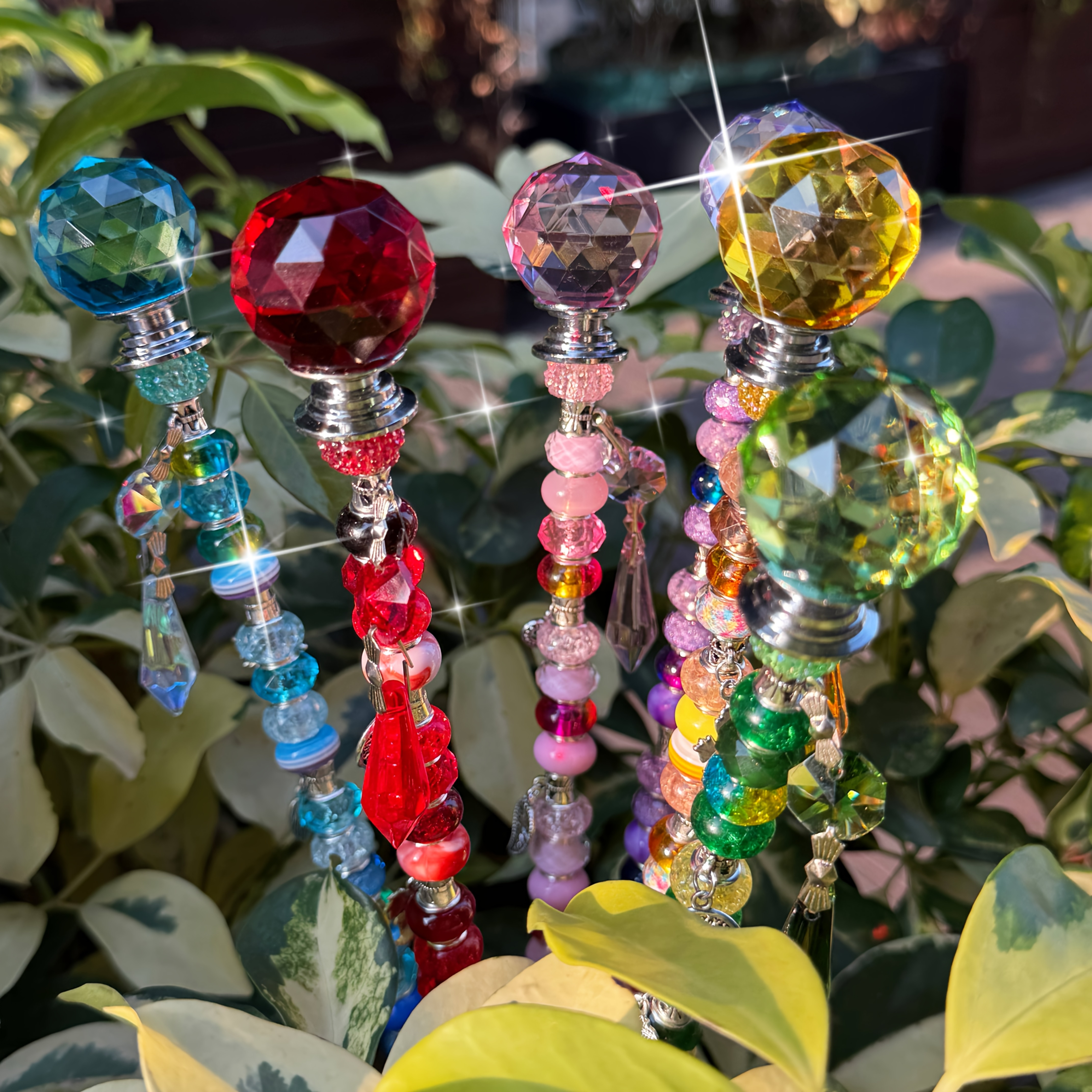 Kit De Estacas De Jardín Con Cuentas TUWABEII Para Varitas De Hadas,kit