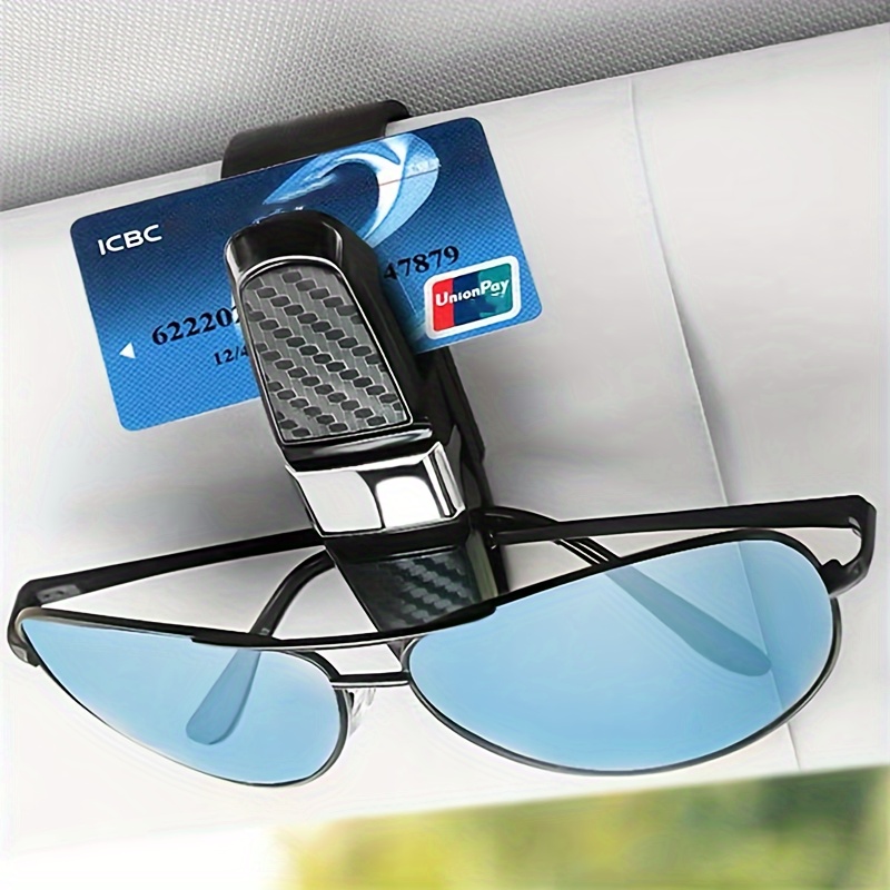 

1pc Car Glasses Holder, Multi-functional Car Glasses Frame, Car Interior Creative Car Visor Storage Holder