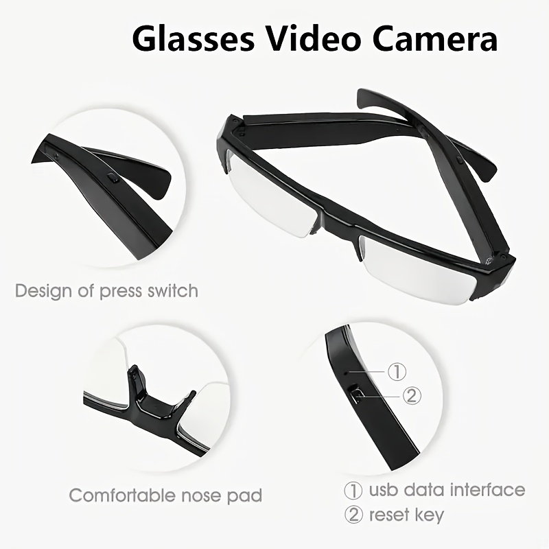 1080HD Smart Glasses | 64GB Storage, Lightweight Body Camera - Image 7