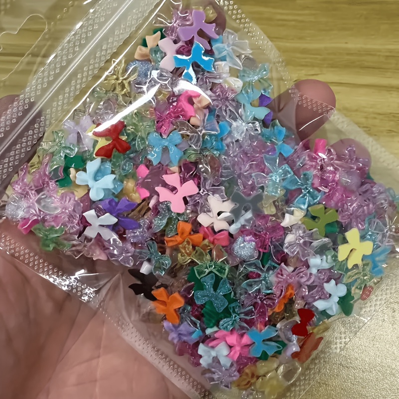 TEMU 500pcs 3d Random Additions, Suitable For Mobile Phone Case, Clothing, Hairpin, Computer Decoration