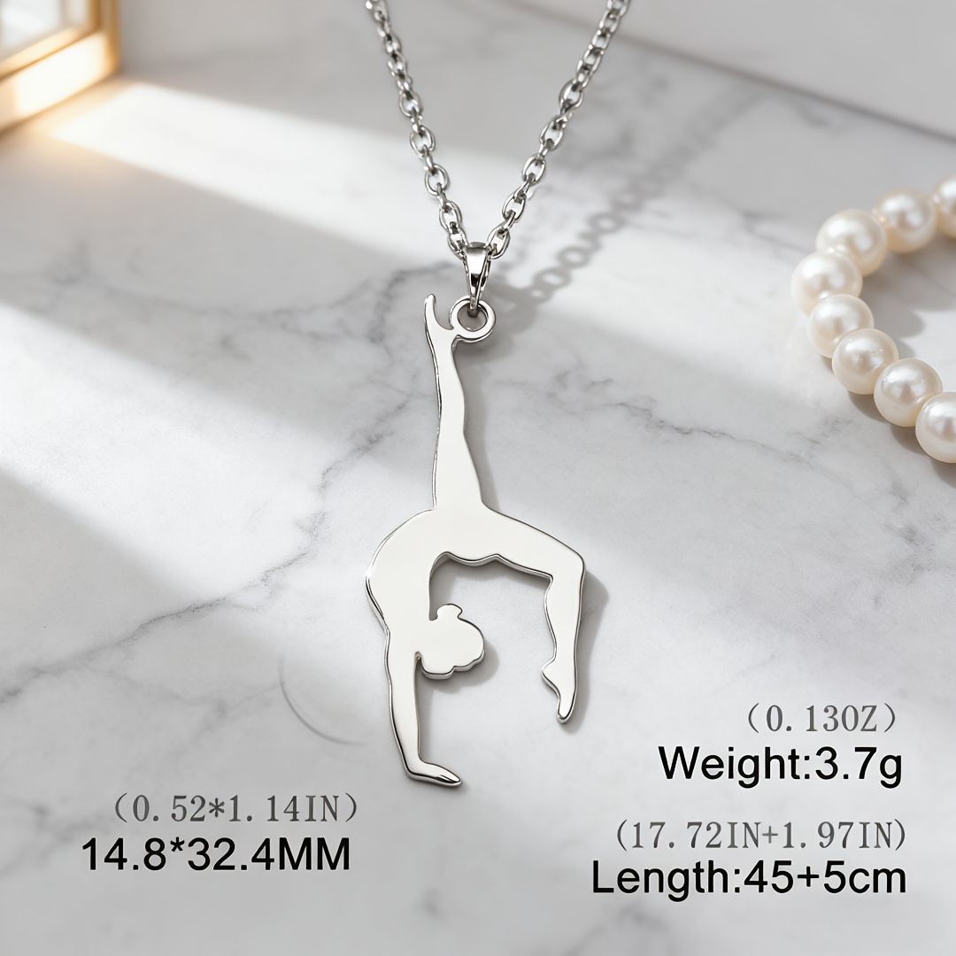 Image of A Stylish Pendant Necklace Featuring A , Designed In A Unisex Style. This Stainless Steel Sports-themed Necklace Is Suitable For Men And Women