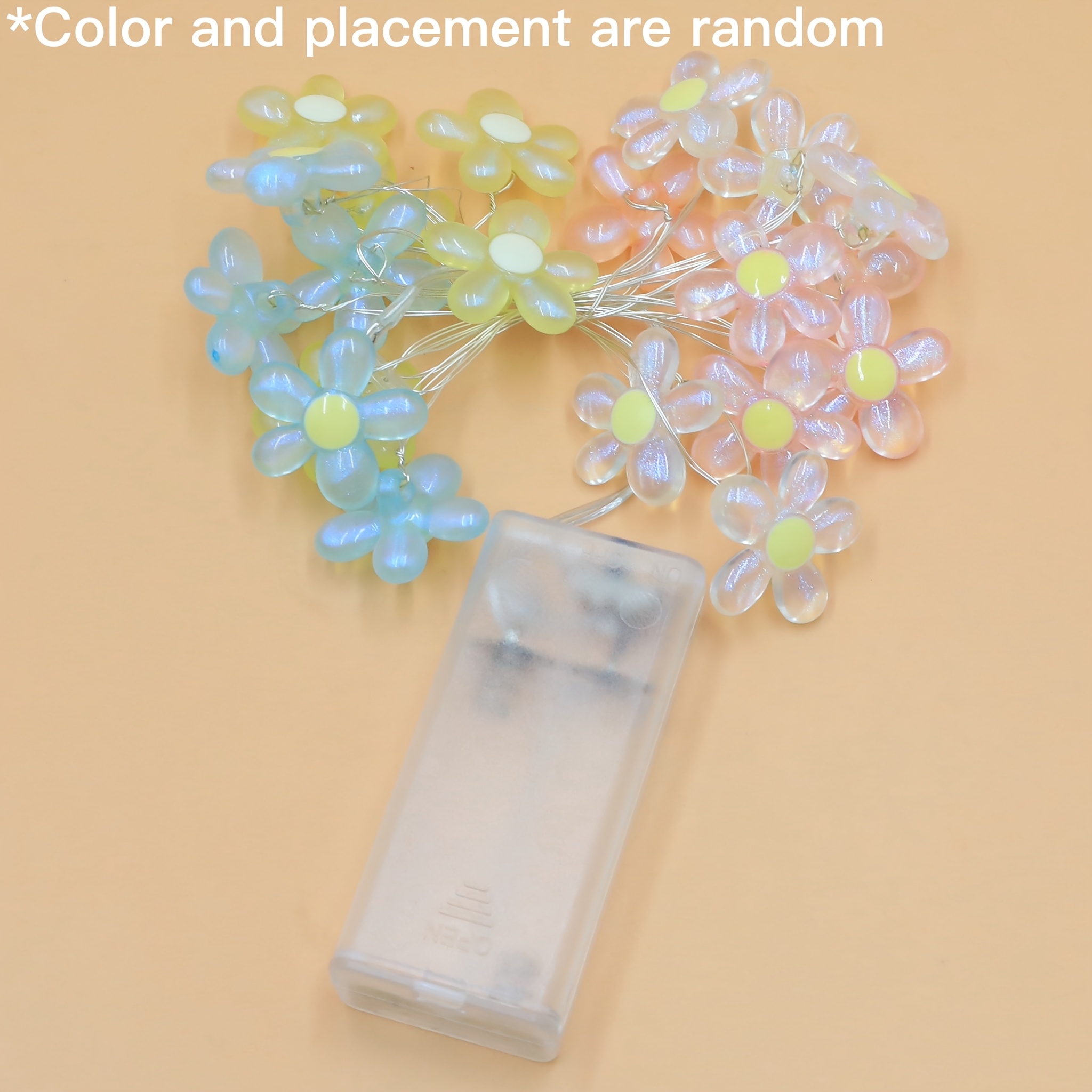 TEMU 1 pièce Guirlande Lumineuse à Fleurs, Guirlande Lumineuse , Couleur Aléatoire, Éclairage pour Chambre, Fête, Vacances, en Intérieur, Occasions