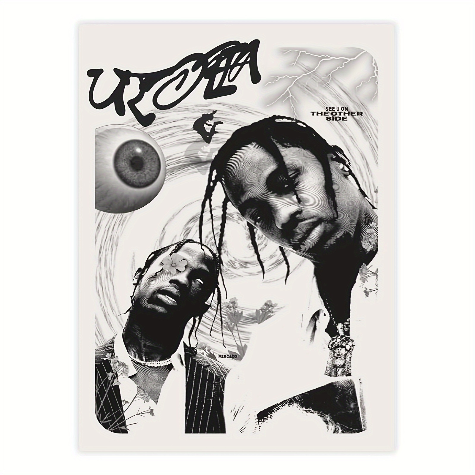 

1pc, Rapper Music Canvas Poster, 12x16inch (30x40cm), Wall Art, Home Decor For Bedroom, Living Room, Bathroom, Lounge, Bar, Hotel, Material, Canvas